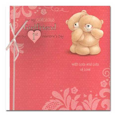 Girlfriend 1st Forever Friends Valentines Day Card